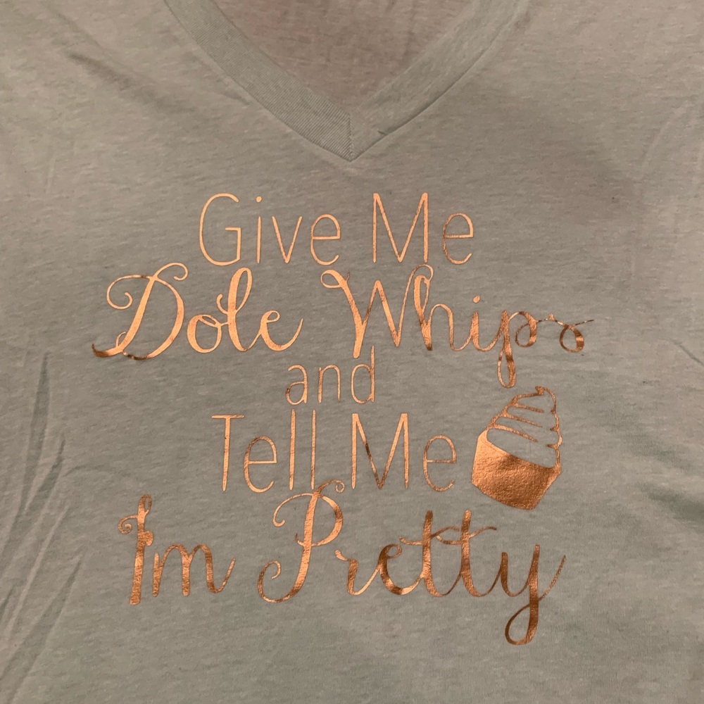 Disney small shop Dole whips tee. Ladies medium.